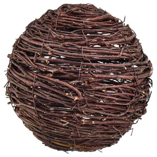 Ozdobná koule z lián, přírodní hnědá, průměr 20 cm