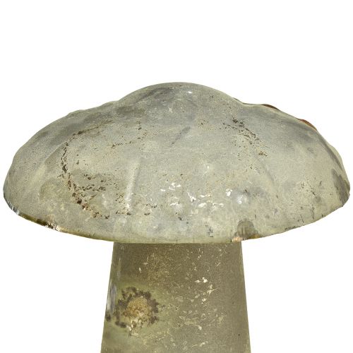Floristik24 Dekorativní houba Metal Autumn Green Rust Vintage 30cmx50cm