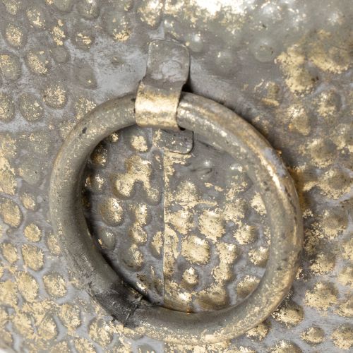 položky Dekorativní miska, starožitný vzhled, kovový květináč, zlatá, Ø37/31 cm, sada 2 kusů