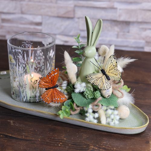 položky Dekorativní motýli na drátě pro barevné dekorace stolu, 7 cm, 12 kusů