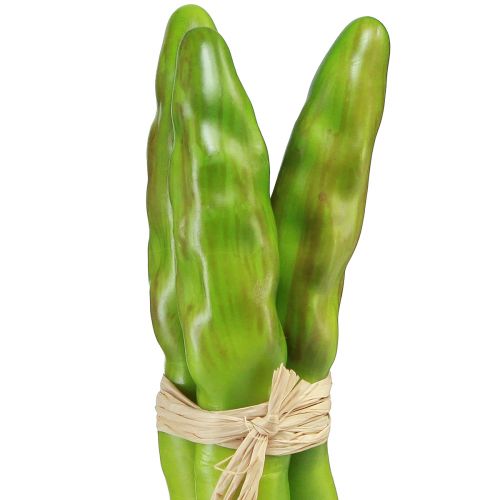 položky Dekorativní chřest zelený umělá zelenina L22cm Ø1,5cm 3ks