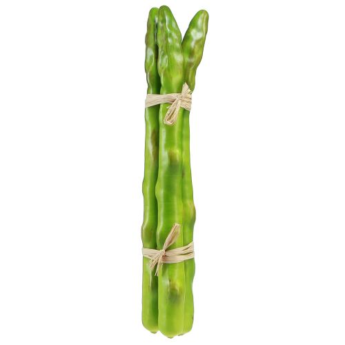 položky Dekorativní chřest zelený umělá zelenina L22cm Ø1,5cm 3ks