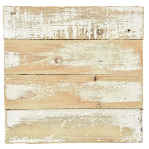 položky Dekorativní tác s nožičkami hnědobílý shabby chic 30x30cm