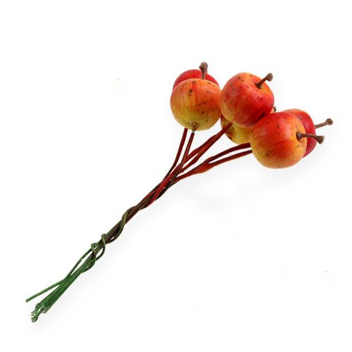 Floristik24 Mini jablíčka 2cm na drátě 54ks