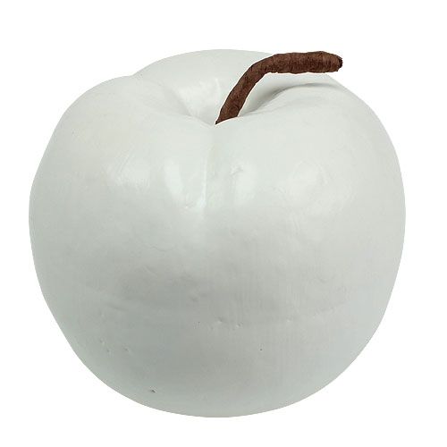 Umělé ovoce dekorační jablko bílé 18cm