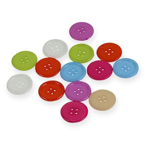 Floristik24 Ozdobné knoflíky barevné Ø2,5cm 200ks