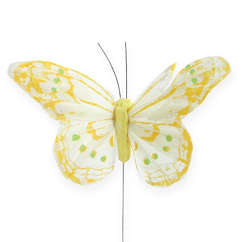 položky Ozdobní motýlci na drátě 10cm 12ks