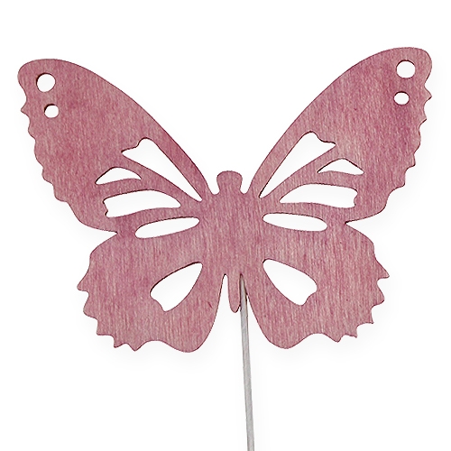 položky Dřevění motýli na drátěný druh. 8cm 18ks