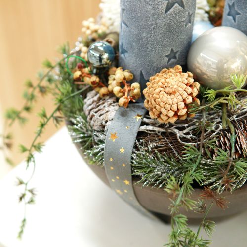 položky Sametová stuha, hvězdicová stuha, šedozlatá, ozdobná stuha, šířka 25 mm, délka 8 m