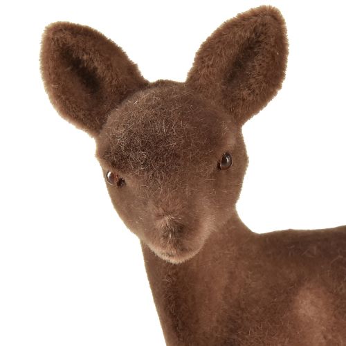 položky Dekorativní figurka jelen kolouch hejnatá hnědá Vánoční figurky 10,5cm 6 ks