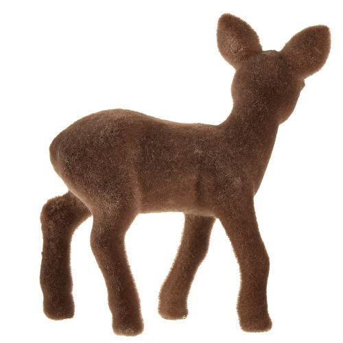 položky Dekorativní figurka jelen kolouch hejnatá hnědá Vánoční figurky 10,5cm 6 ks