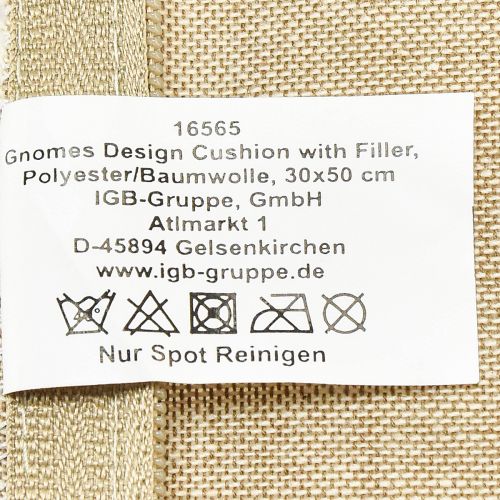 položky Dekorační polštářek se skřítky dekorativní polštářek zelená béžová 50×30cm