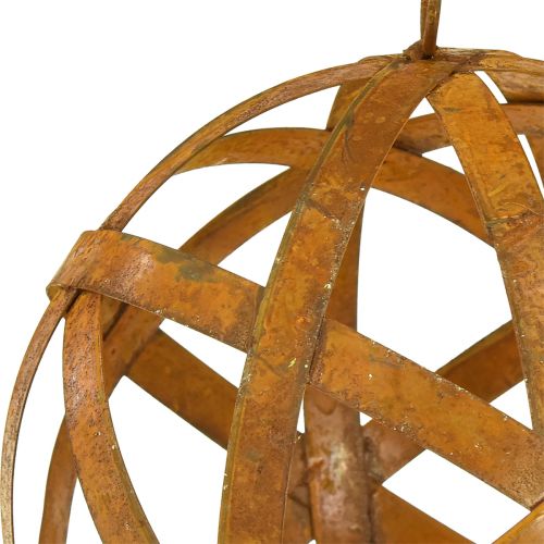 položky Dekorativní kovová kulička rez na zdobení vintage Ø20cm