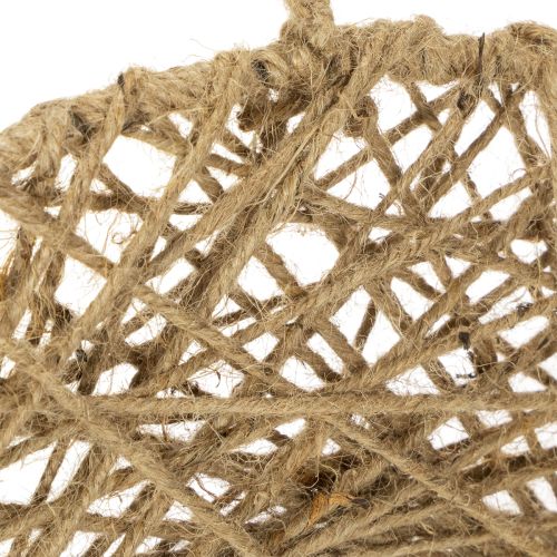 položky Dekorativní jutové kroužky, přírodní styl, závěsná dekorace, boho styl, Ø38cm, 2 kusy, kovové kroužky, dekorace na zeď, dekorace na okno
