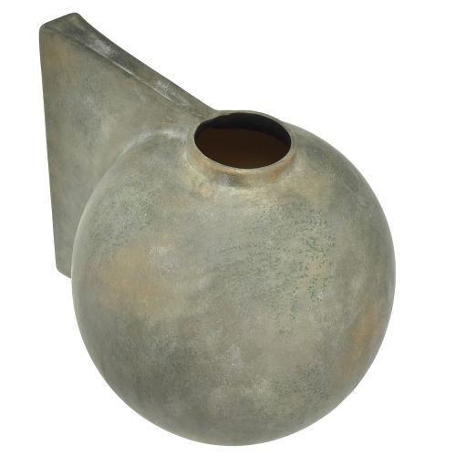 položky Dekorativní váza keramická antický vzhled bronzově šedá 30×20×24cm