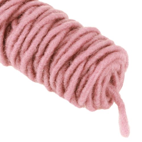 položky Plstěná šňůra Wick Thread starorůžová 55m