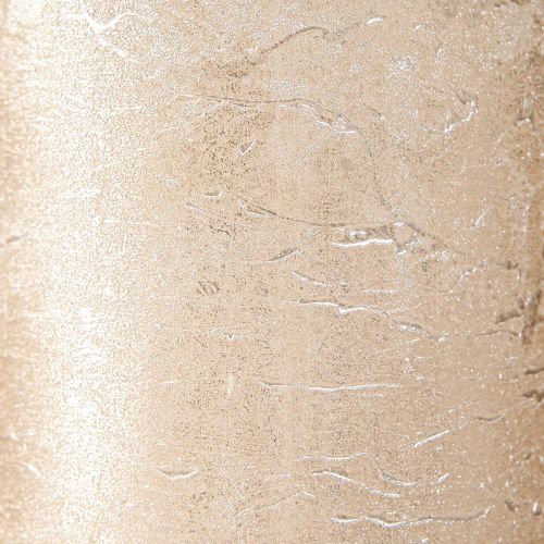 položky Jednobarevné svíčky platinové 70x120mm 4 ks
