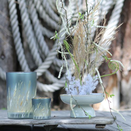 položky Elegantní dekorativní lucerna s motivem trávy pro útulné bydlení, 12,5 cm, 2 kusy.