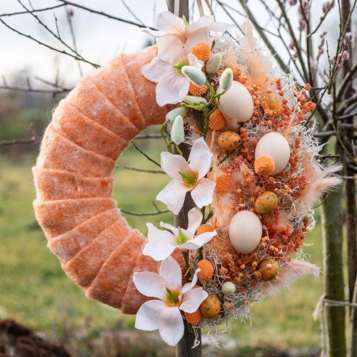 položky Plstěná stuha oranžová 15cm 5m