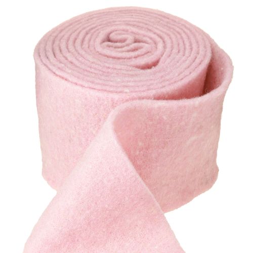 položky Plstěná stuha růžová stuha na květináče vlněná stuha vlněná plsť Š15cm L5m