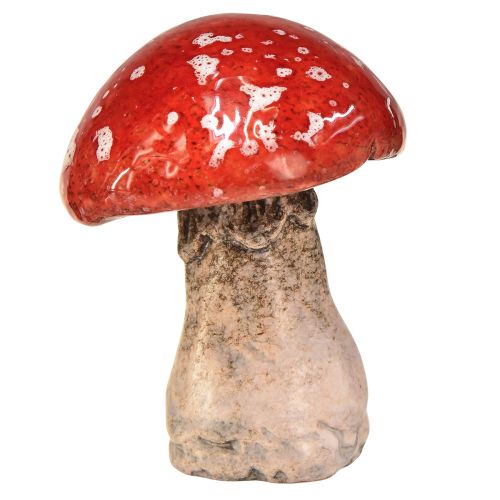 položky Okouzlující keramické dekorace muchomůrky – červená s bílými tečkami, 8,6 cm – ideální zahradní dekorace – balení 3 ks