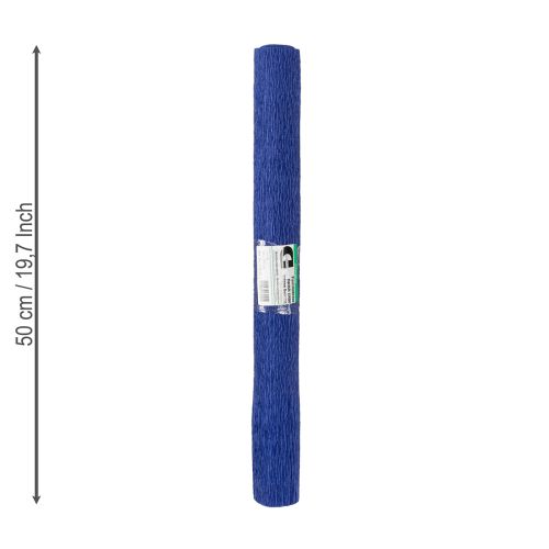 položky Krepový papír pro květinářství tmavě modrý 50x250cm