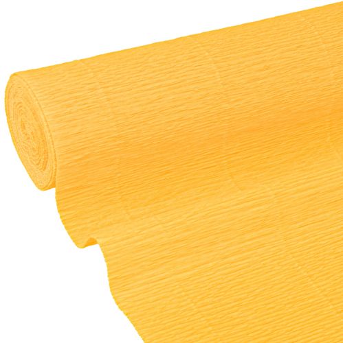 Krepový papír na květinářství, květinářský krep, sluneční žlutá 50×250cm, 5 kusů