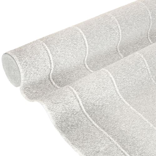 Floristik24 Krepový papír pro květinářství stříbrný 50x250cm
