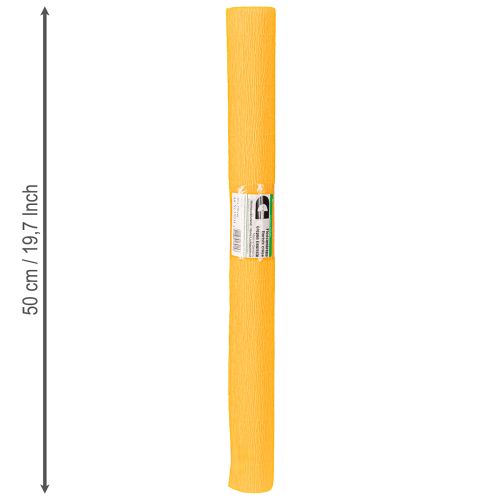 položky Krepový papír pro květinářství, sluneční žlutý 50x250cm