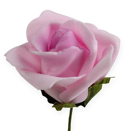 položky Pěnová růže Ø4,5cm světle fialová 36str