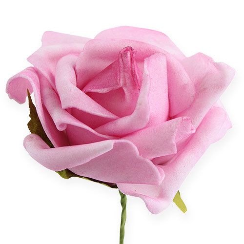 položky Pěnová růže Ø 8cm světle fialová 18 kusů