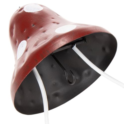 položky Kovové závěsné krmítko, design muchomůrky, červenobílé, 25,5 cm