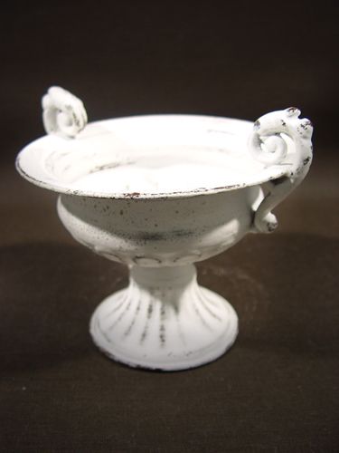 Floristik24 Šálek s uchem Ø 16cm H12,5cm bílý