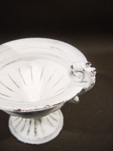 Floristik24 Šálek s uchem Ø 16cm H12,5cm bílý