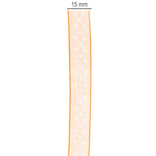 položky Dárková stuha s puntíky pro elegantní balení dárků, šířka 1,5 cm, délka 20 m