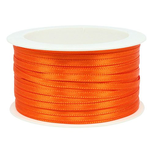 položky Dárková a dekorační stuha 3mm 50m oranžová