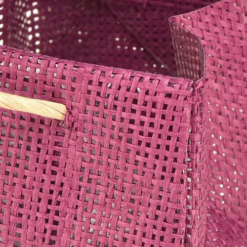 položky Dárková taška s uchy ve vínové růžové 10,5cm 8 ks