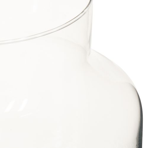 položky Skleněná váza Kulatá květinová váza velká 100% recyklované sklo V20 Ø17cm