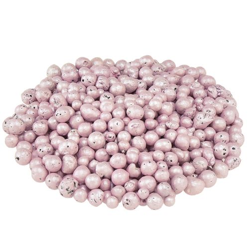 položky Brilantní ozdobné korálky 4mm - 8mm hliněné granule růžové 1l