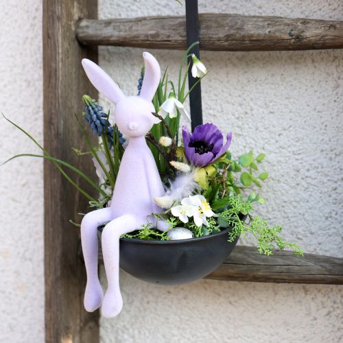 položky Stolička Bunny Edge Stolička Easter Bunny Flocked Purple Lilac – 2. volba – 28 cm 3 ks