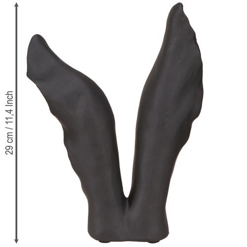 Floristik24 Dekorace zajíček velikonoční zajíček v černé barvě 20cmx7,5cmx29cm