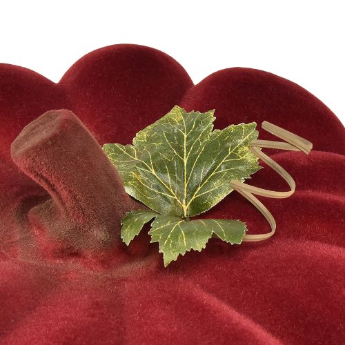 položky Podzimní dekorace dýně flocked red burgundy - dýňová dekorace pro jedinečnou podzimní atmosféru 32cm