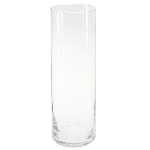 Floristik24 Vysoká skleněná váza kónická květinová váza skleněná 30cm Ø10,5cm