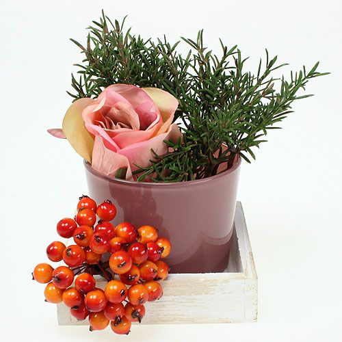 Floristik24 Mini dřevěný podnos bílý 12 cm x 12 cm x 3 cm