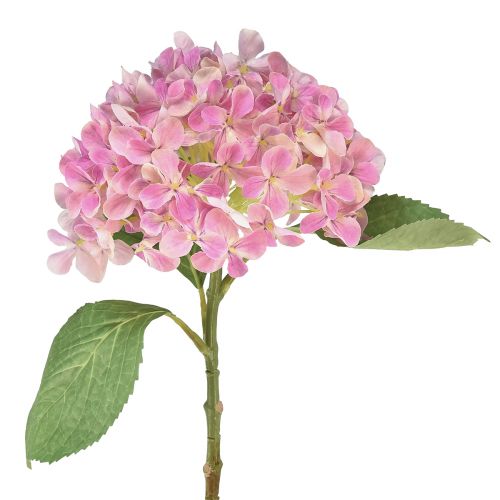 Floristik24 Hortenzie umělá růžová umělá květina růžová Ø15,5cm 45cm