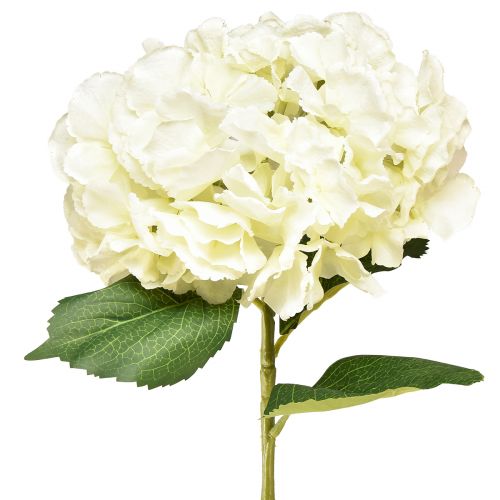 Umělá květina hortenzie obří bílá, Ø23cm, D84cm