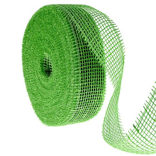 Zelená jutová stuha, šířka 5 cm, délka 40 m nakoupit | Floristik24.cz