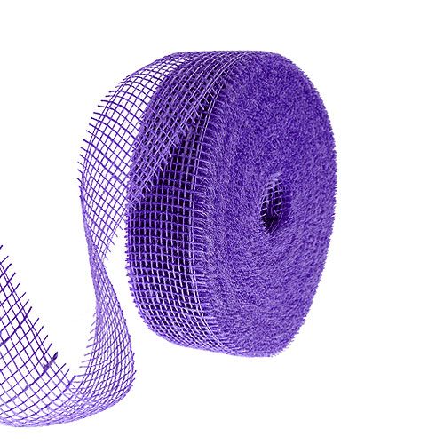 položky Jutová stuha fialová 5cm 40m