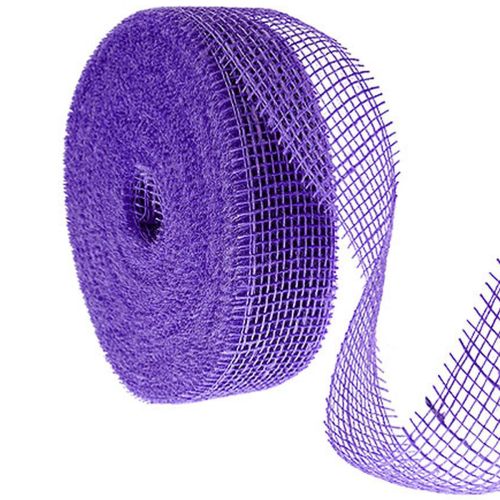 Fialová jutová stuha, šířka 5 cm, délka 40 m nakoupit | Floristik24.cz