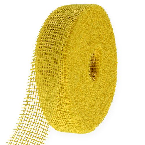 položky Jutová stuha žlutá 5cm 40m